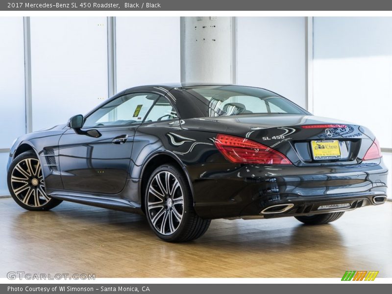 Black / Black 2017 Mercedes-Benz SL 450 Roadster