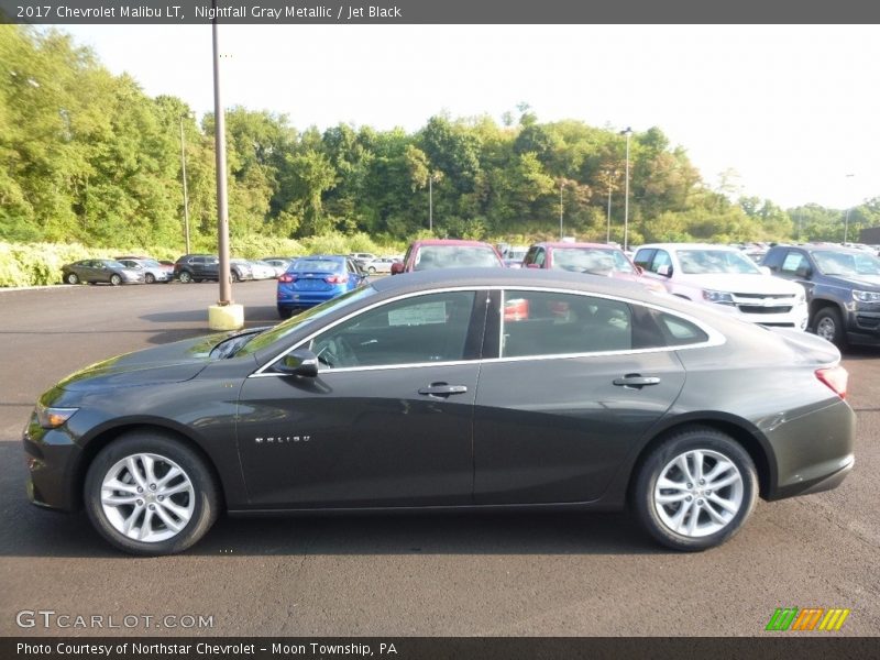 Nightfall Gray Metallic / Jet Black 2017 Chevrolet Malibu LT