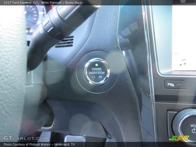 White Platinum / Ebony Black 2017 Ford Explorer XLT
