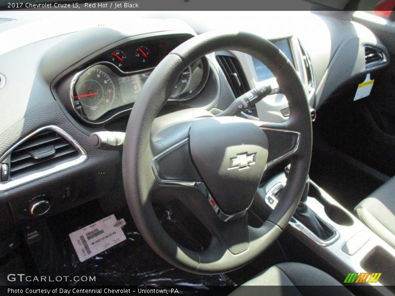 Red Hot / Jet Black 2017 Chevrolet Cruze LS