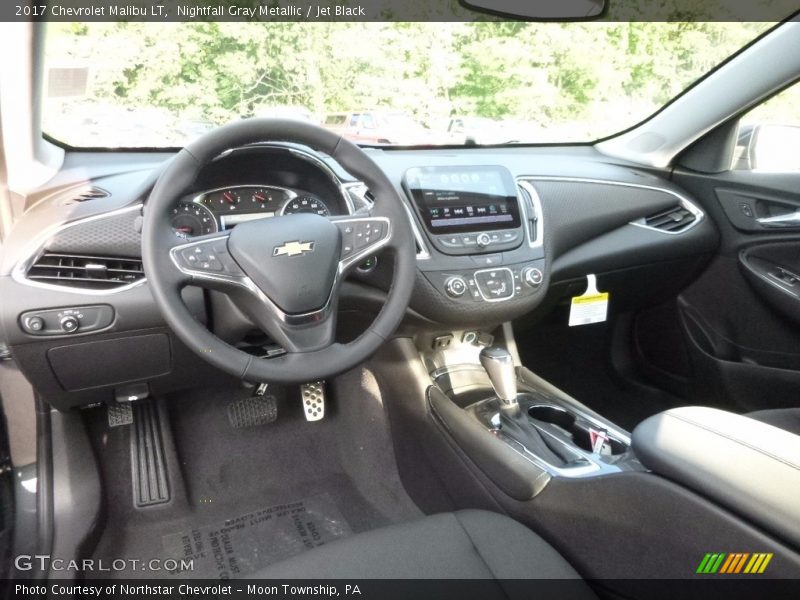 Nightfall Gray Metallic / Jet Black 2017 Chevrolet Malibu LT