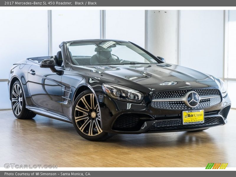 Black / Black 2017 Mercedes-Benz SL 450 Roadster