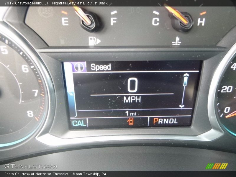 Nightfall Gray Metallic / Jet Black 2017 Chevrolet Malibu LT