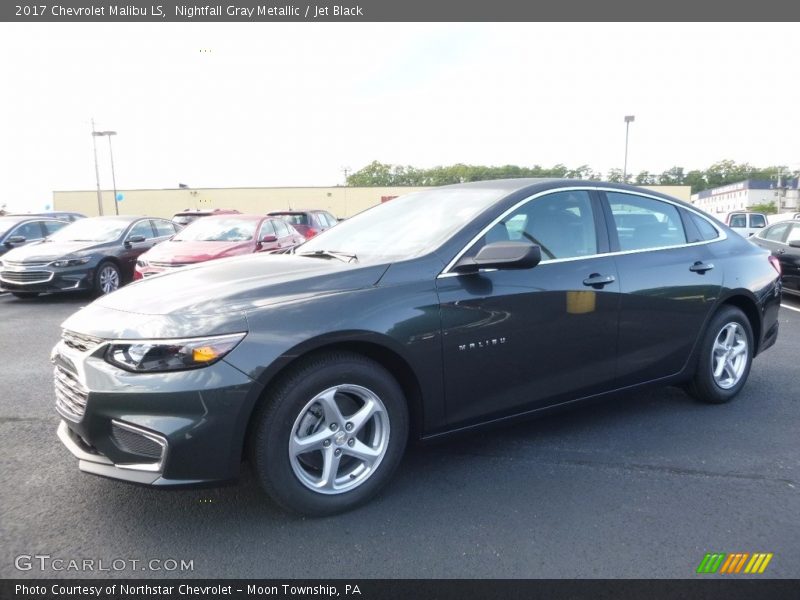 Nightfall Gray Metallic / Jet Black 2017 Chevrolet Malibu LS
