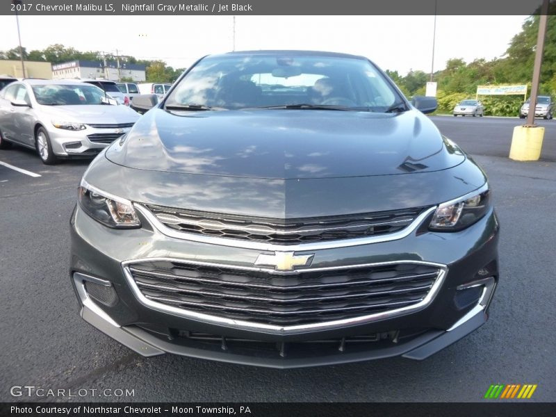 Nightfall Gray Metallic / Jet Black 2017 Chevrolet Malibu LS