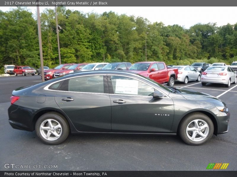Nightfall Gray Metallic / Jet Black 2017 Chevrolet Malibu LS