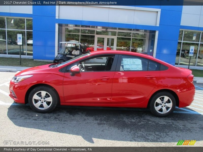 Red Hot / Dark Atmosphere/Medium Atmosphere 2017 Chevrolet Cruze LS