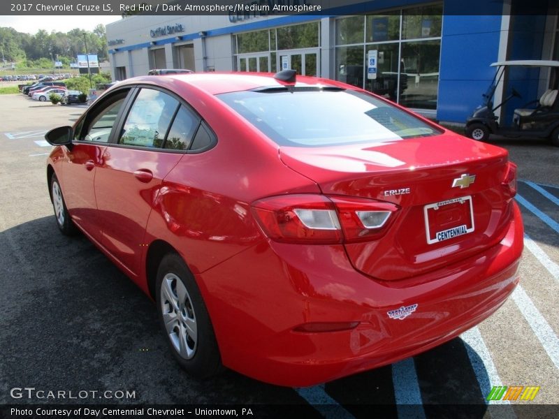 Red Hot / Dark Atmosphere/Medium Atmosphere 2017 Chevrolet Cruze LS
