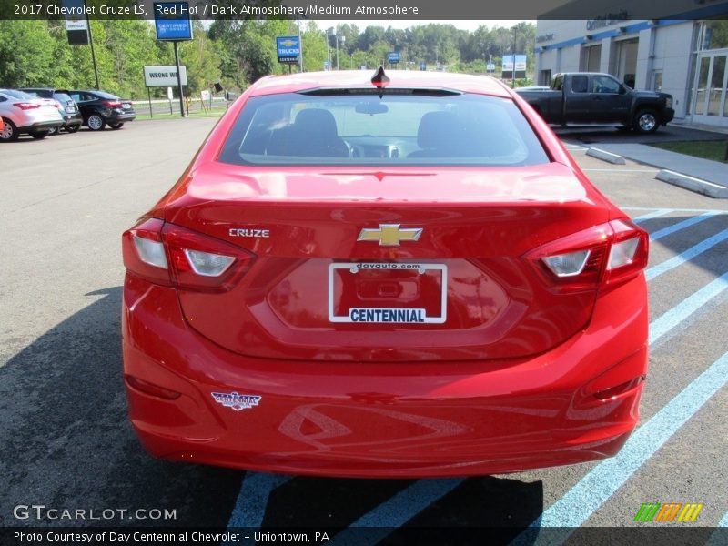 Red Hot / Dark Atmosphere/Medium Atmosphere 2017 Chevrolet Cruze LS