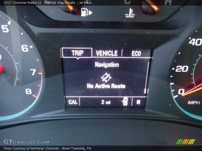Nightfall Gray Metallic / Jet Black 2017 Chevrolet Malibu LS