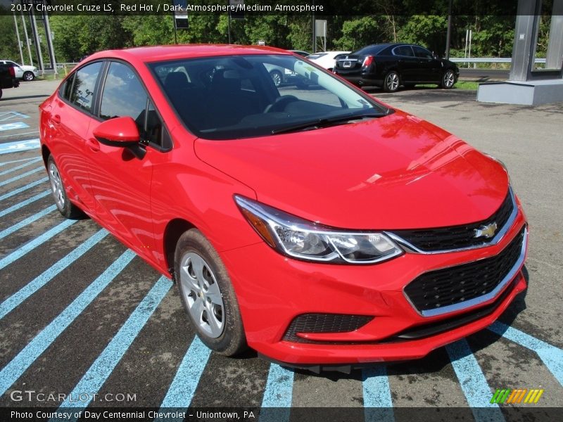 Red Hot / Dark Atmosphere/Medium Atmosphere 2017 Chevrolet Cruze LS