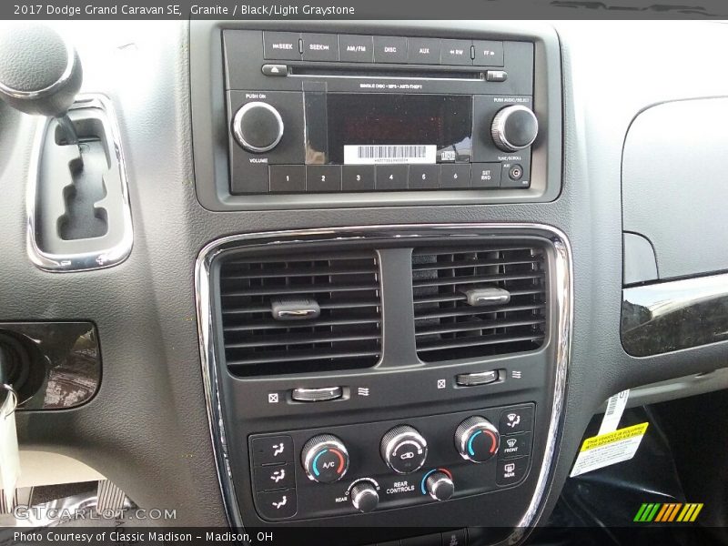 Granite / Black/Light Graystone 2017 Dodge Grand Caravan SE