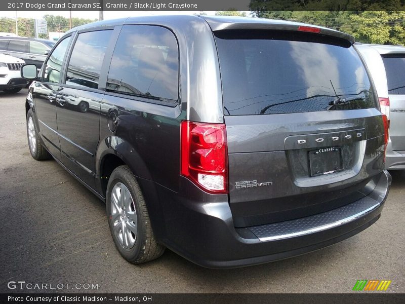 Granite / Black/Light Graystone 2017 Dodge Grand Caravan SE