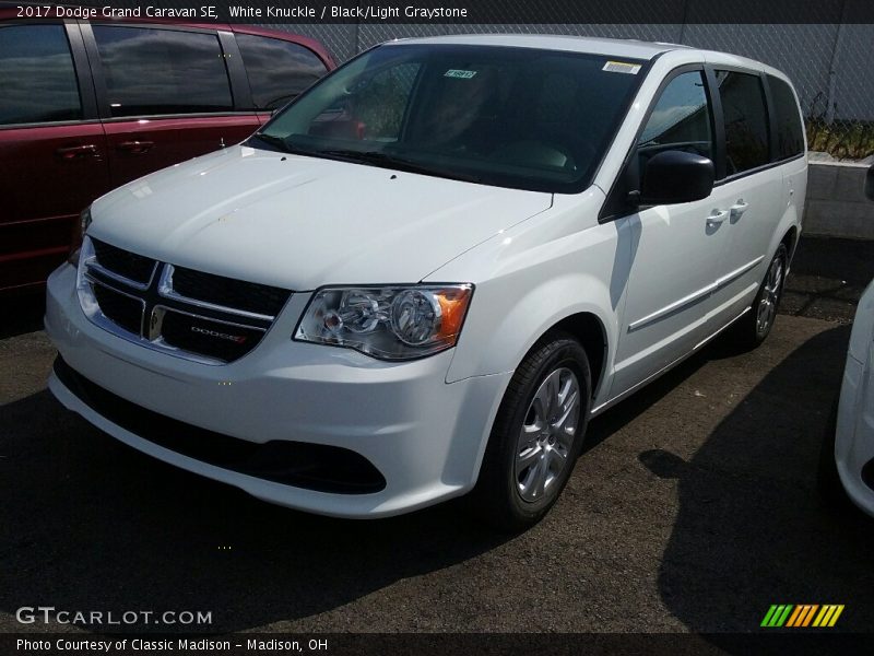 White Knuckle / Black/Light Graystone 2017 Dodge Grand Caravan SE