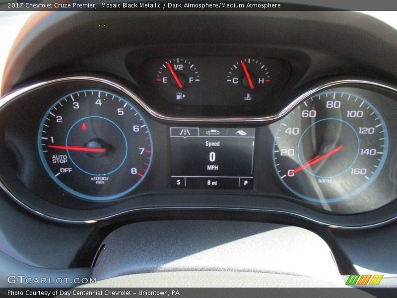 Mosaic Black Metallic / Dark Atmosphere/Medium Atmosphere 2017 Chevrolet Cruze Premier