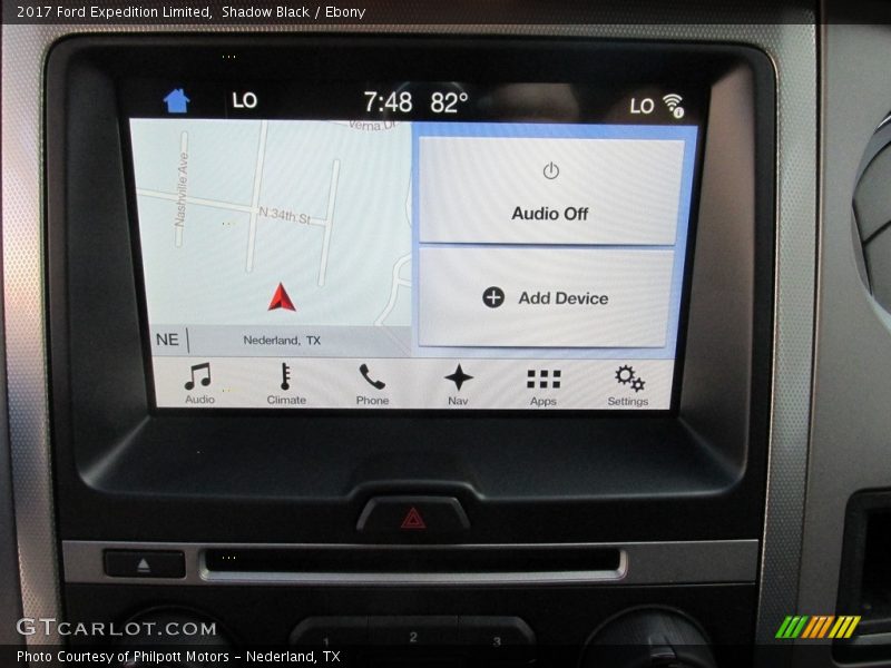 Navigation of 2017 Expedition Limited