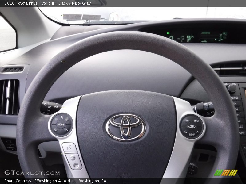 Black / Misty Gray 2010 Toyota Prius Hybrid III