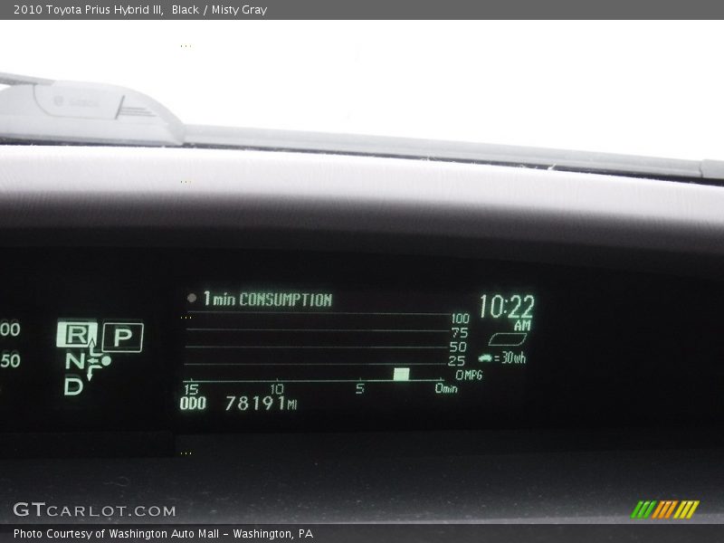 Black / Misty Gray 2010 Toyota Prius Hybrid III