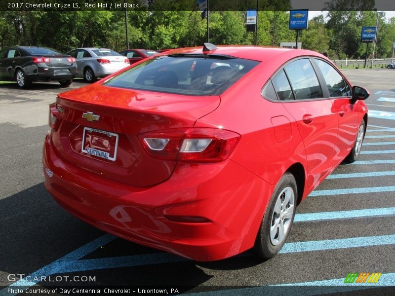 Red Hot / Jet Black 2017 Chevrolet Cruze LS