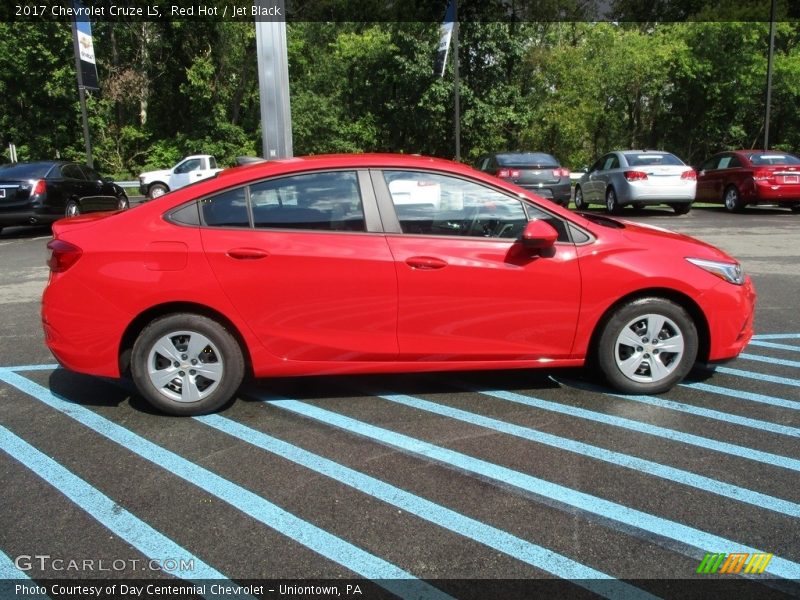 Red Hot / Jet Black 2017 Chevrolet Cruze LS