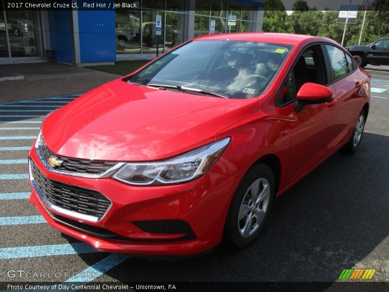 Red Hot / Jet Black 2017 Chevrolet Cruze LS