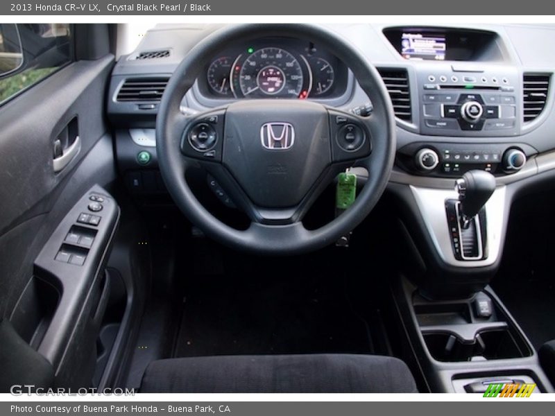 Crystal Black Pearl / Black 2013 Honda CR-V LX