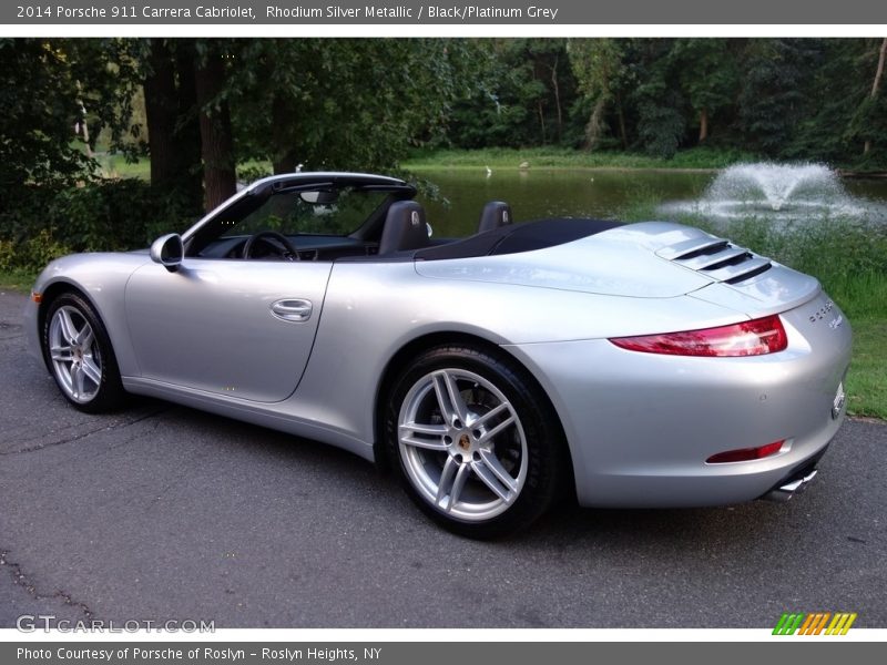Rhodium Silver Metallic / Black/Platinum Grey 2014 Porsche 911 Carrera Cabriolet