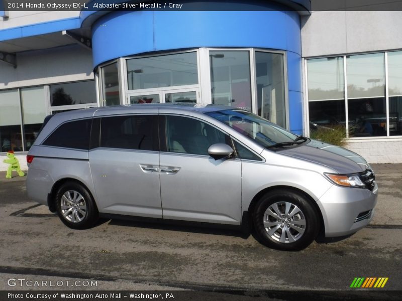 Alabaster Silver Metallic / Gray 2014 Honda Odyssey EX-L
