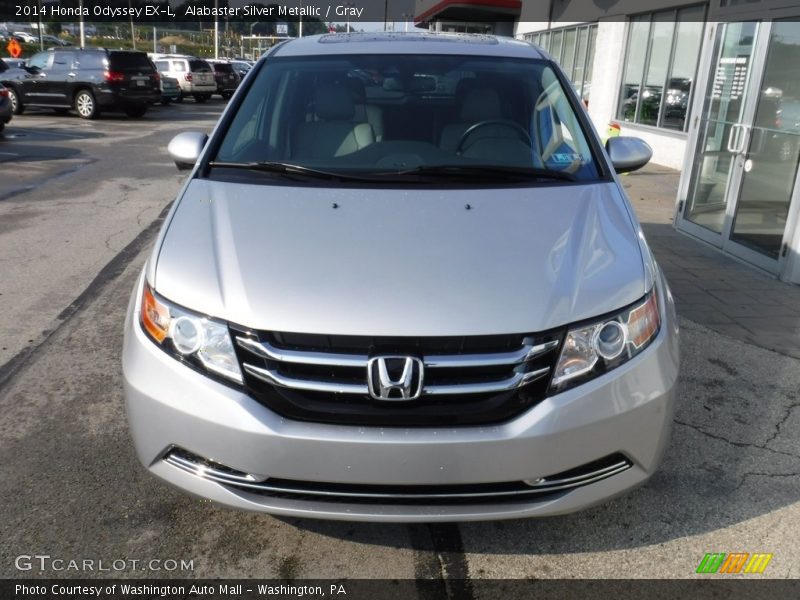 Alabaster Silver Metallic / Gray 2014 Honda Odyssey EX-L