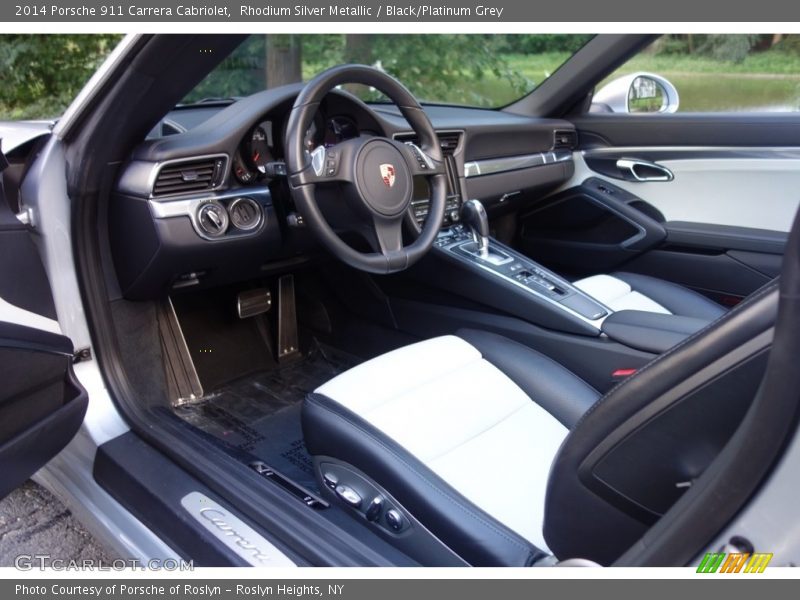 Rhodium Silver Metallic / Black/Platinum Grey 2014 Porsche 911 Carrera Cabriolet