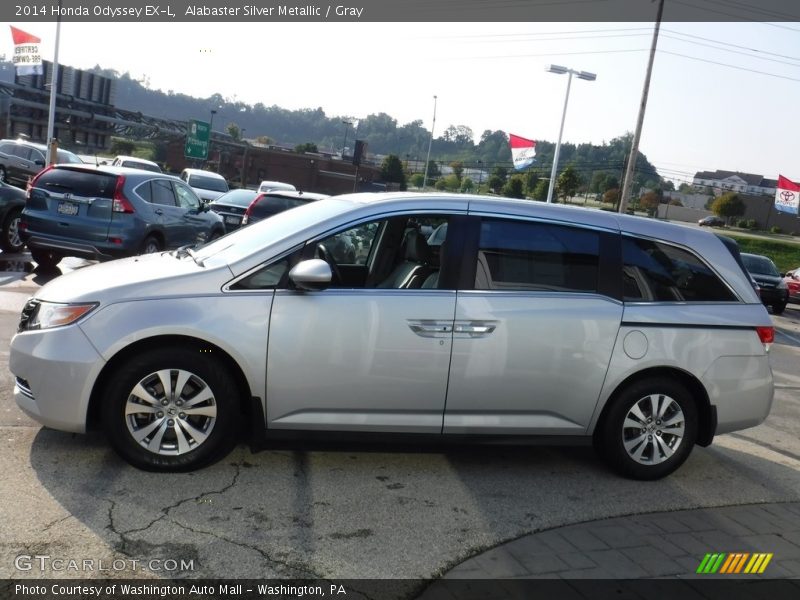 Alabaster Silver Metallic / Gray 2014 Honda Odyssey EX-L