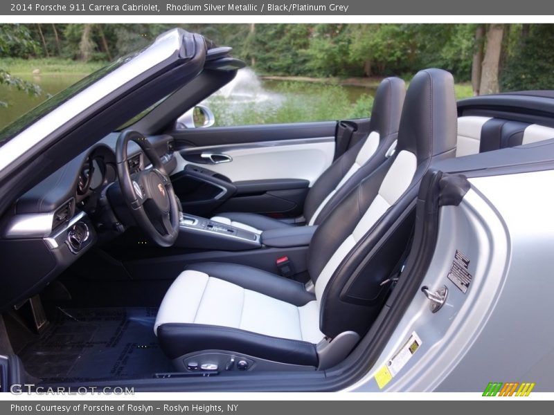 Rhodium Silver Metallic / Black/Platinum Grey 2014 Porsche 911 Carrera Cabriolet