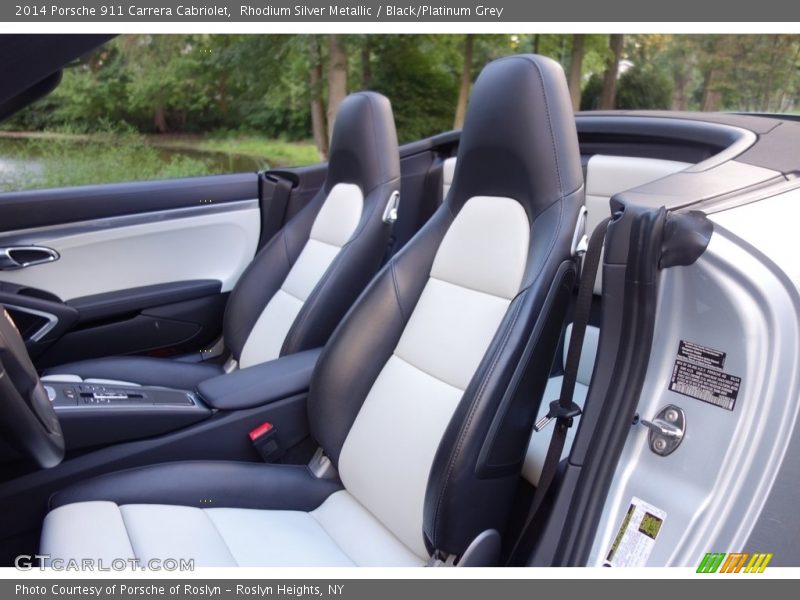 Rhodium Silver Metallic / Black/Platinum Grey 2014 Porsche 911 Carrera Cabriolet