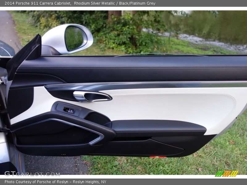 Rhodium Silver Metallic / Black/Platinum Grey 2014 Porsche 911 Carrera Cabriolet