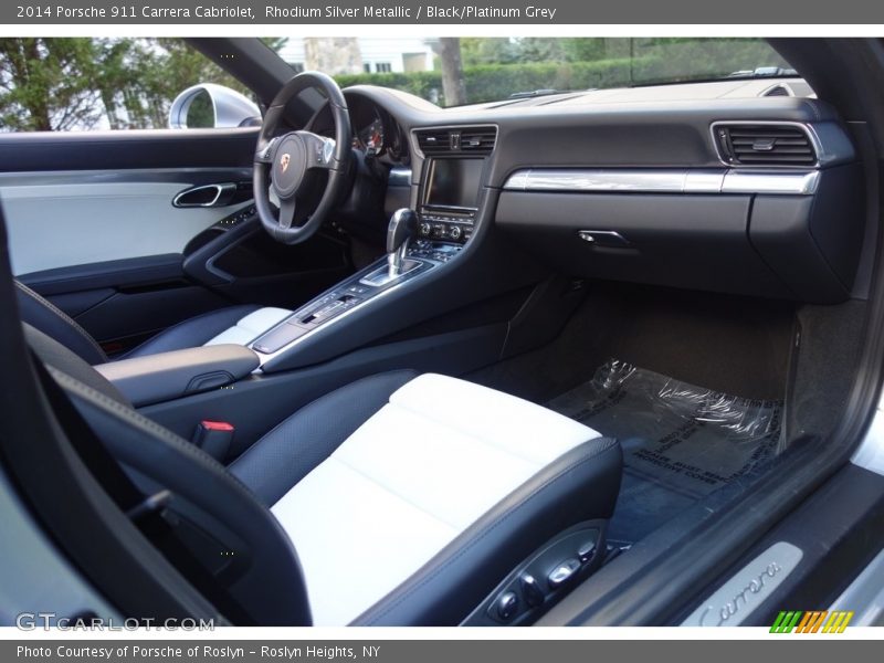 Rhodium Silver Metallic / Black/Platinum Grey 2014 Porsche 911 Carrera Cabriolet