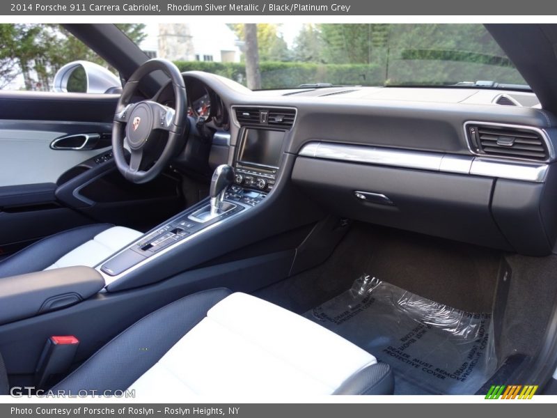 Rhodium Silver Metallic / Black/Platinum Grey 2014 Porsche 911 Carrera Cabriolet