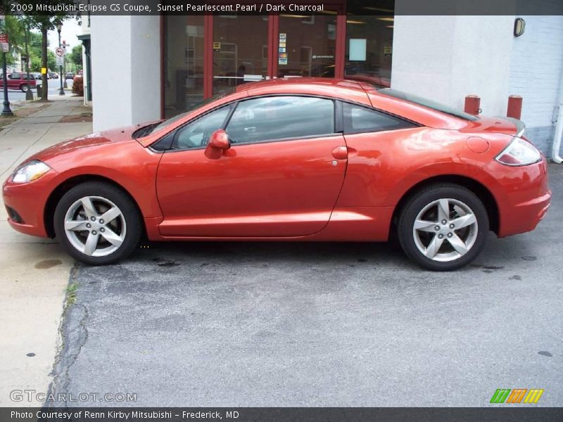 Sunset Pearlescent Pearl / Dark Charcoal 2009 Mitsubishi Eclipse GS Coupe