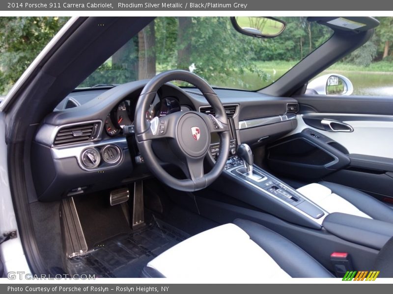Black/Platinum Grey Interior - 2014 911 Carrera Cabriolet 