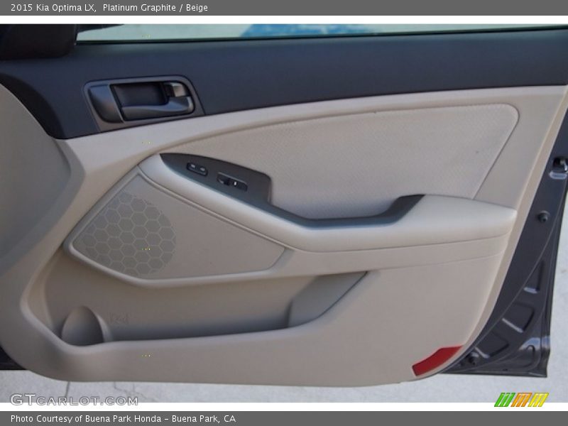 Platinum Graphite / Beige 2015 Kia Optima LX