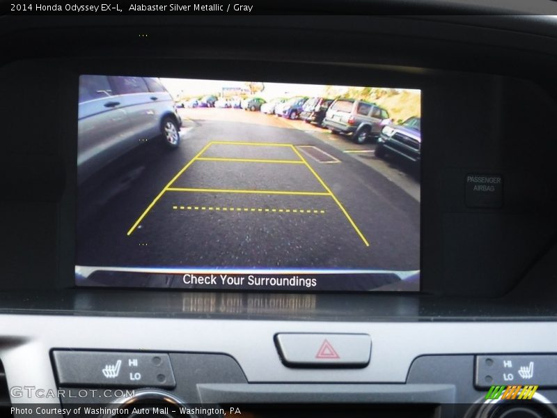 Alabaster Silver Metallic / Gray 2014 Honda Odyssey EX-L