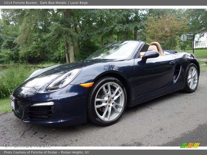 Dark Blue Metallic / Luxor Beige 2014 Porsche Boxster