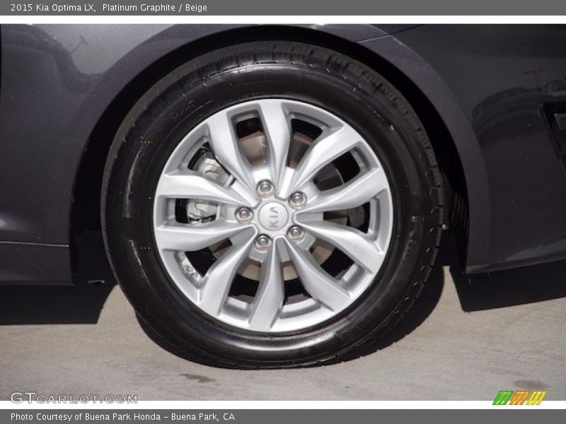 Platinum Graphite / Beige 2015 Kia Optima LX