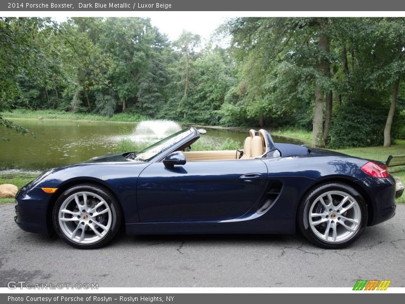 Dark Blue Metallic / Luxor Beige 2014 Porsche Boxster