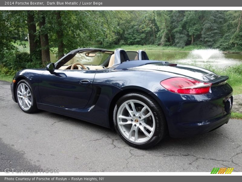 Dark Blue Metallic / Luxor Beige 2014 Porsche Boxster