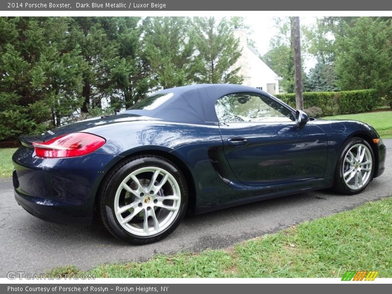 Dark Blue Metallic / Luxor Beige 2014 Porsche Boxster