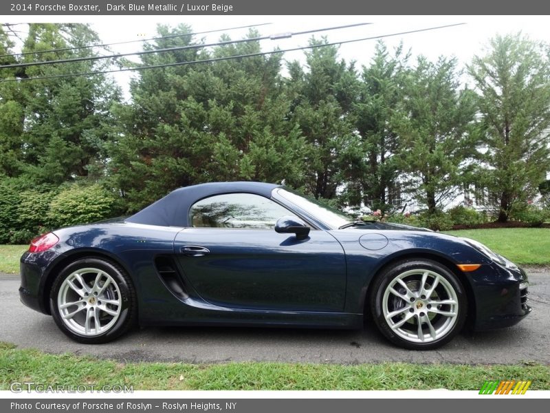 Dark Blue Metallic / Luxor Beige 2014 Porsche Boxster