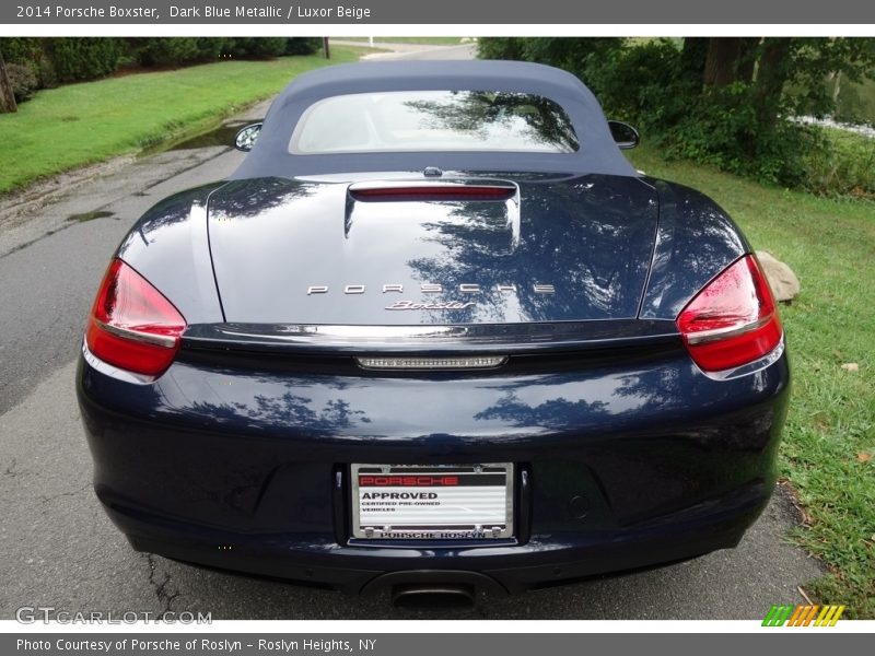 Dark Blue Metallic / Luxor Beige 2014 Porsche Boxster
