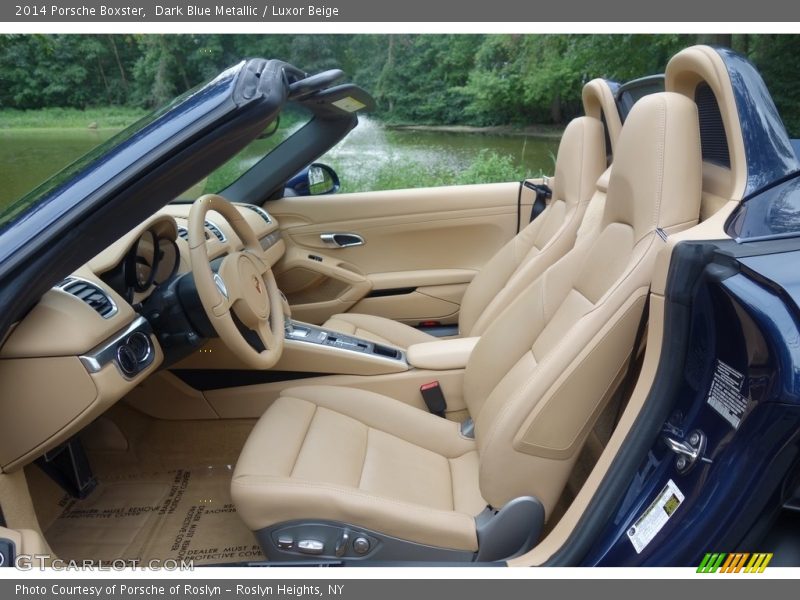 Dark Blue Metallic / Luxor Beige 2014 Porsche Boxster