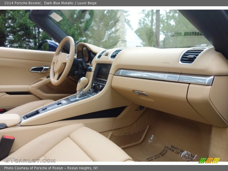 Dark Blue Metallic / Luxor Beige 2014 Porsche Boxster