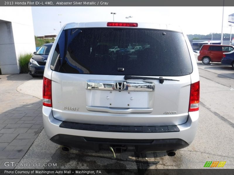 Alabaster Silver Metallic / Gray 2013 Honda Pilot EX-L 4WD